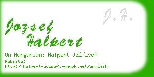jozsef halpert business card